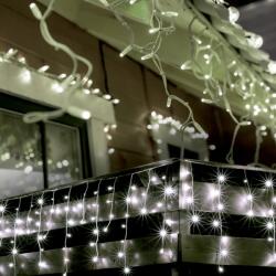 LED-es jégcsap fényfüggöny 30 m hidegfehér (KKF 908/WH)