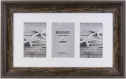 Kenro Bergamo Rustic Brown multi képkeret 3db 10x15 barna (KE-BERG1015BN-3)