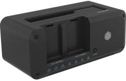 RaidSonic IB-2924MSCL-C31 1x 2.5-3.5" SATA 1x M. 2 NVMe Dokkoló és klónozó USB-C 3.2 Gen1 (IB-2924MSCL-C31)