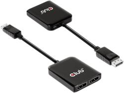 Club 3D DisplayPort 1.4 Elosztó Fekete 20cm CSV-7200 (CSV-7200)