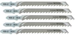 DeWALT - Panza fierastrau HCS pentru lemn si placi de maxim 60mm, 100mm, 5 bucati [DT2049-QZ] (DT2049-QZ) - bricolaj-mag