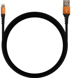 HAHNEL USB Lightning Töltő/adat Fekete 2m 1000 655.0 (1000 655.0)