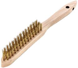LESSMANN - Perie manuala de sarma din alama ondulata 0.35mm cu 3 randuri [107631] (107631)