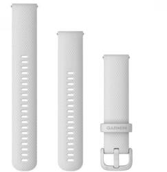 Garmin Óraszíj 20 mm fehér szilikon fehér csat (Quick Release) (010-13021-01)