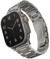 UNIQ Osta Apple Watch 42/44/45/49mm fém szíj titánium ezüst (UNIQ-49MM-OSTASIL) - ipon