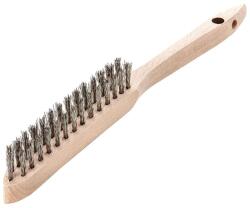 LESSMANN - Perie manuala din sarma de inox de 0.35 mm cu 2 randuri [104621] (104621)