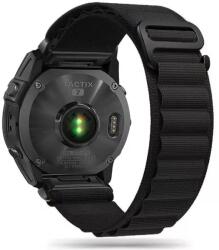 Tech-Protect Nylon Pro nylon óraszíj Garmin Fenix 5 / 6 / 6 Pro / 7 fekete (TP607727)