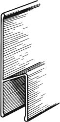 Fortis Dreptar aluminiu Fortis tip H 114x25mm 1.2m (4063726007469) - bricolaj-mag