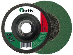 Fortis Disc lamelar slefuire inox Fortis, inclinat, 115x22.23mm, G80 (4317784705172) - bricolaj-mag