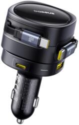 Baseus Enjoyment Max Autós töltő 1xUSB-C+1xUSB-C 90W fekete (C00035507121-03)
