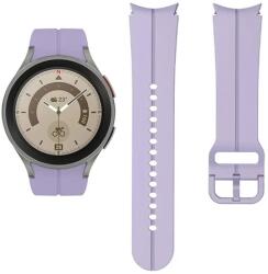 MYBANDZ Sportos szilikon óraszíj Galaxy Watch 4-5-6 20mm halvány lila-rés nélkül (40431)