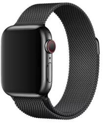 Apple 38 / 40 mm-es milánói stílusú fém pótszíj fekete (MTU12ZM/A)