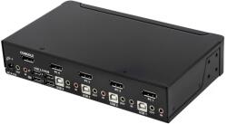 StarTech 4 Port DisplayPort KVM Switch - 4K 60Hz - Single Display - Dual Port UHD DP 1.2 USB KVM Switch (SV431DPUA2)