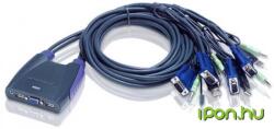 ATEN CS64US 4-Port USB VGA/Audio Cable KVM Switch (CS64US)
