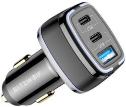 BlitzWolf BW-BC4 Autós töltő 115W fekete (BW-BC4)