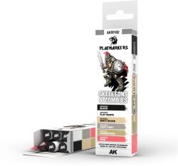 AK Interactive Playmarkers Skeletons & Zombies akril festék marker készlet 6 darabos (AKM102)
