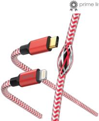 Hama USB 2.0 Type C Lightning Töltő/adat Piros 1.5m 201562 (201562)
