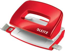 Leitz Lyukasztó kétlyukú 10 lap fém mini Nexxt Wow piros (50601026)