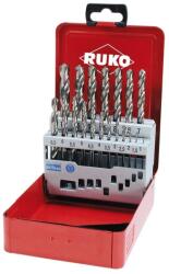 RUKO Set burghie pentru metal Ruko HSS, cilindrica, tais stanga, 1-10mm, 19 bucati (214214LI) - bricolaj-mag Burghiu