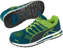 PUMA Pantofi de protectie Puma Safety ELEVATE KNIT, S1P ESD SRC HRO, albastru/verde, mas. 45 (643170/45) - bricolaj-mag