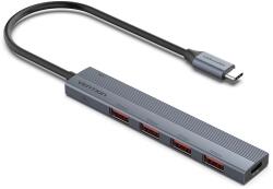 Vention 5-in-1 USB-C Mini Hub szürke (CKHHB)