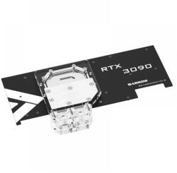 BARROW Aktív VGA vízhűtő blokk hátlap RTX 3080/90 Trio RGB - akril (BS-MSG3090M-PA B)