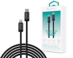 DEVIA USB 2.0 Type C Lightning Töltő/adat Fekete 3m ST124349 (ST124349)