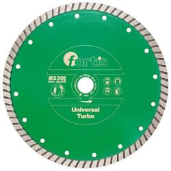 Fortis Disc diamantat beton/piatra/granit/marmura Fortis UNIVERSAL TURBO, 230x22.23mm (4317784704656) - bricolaj-mag Disc de taiere