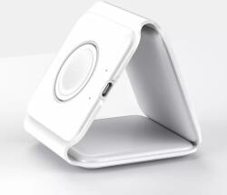 XPRO 3in1 MagSafe Összehajtható Vezeték nélküli töltőállvány 15W fehér (127308)