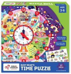 Chalk and Chuckles Puzzle - Ursuletul invata ceasul (CCPPL092A) - evomag Puzzle