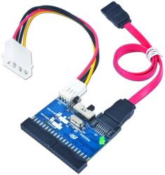 Gembird SATA PATA/IDE 40pin Átalakító Fekete 15cm SATA-IDE-2 X40 40db (SATA-IDE-2 X40)
