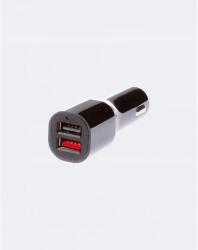 GRIXX Car Charger with 2x USB 4.5A fekete (GROCFCHDUSB01)