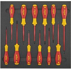 Wiha Set surubelnite Wiha SOFTFINISH SLIMFIX, VDE, SL/PH/PZ/TX, suport spuma, 12 bucati (4053569883580) - bricolaj-mag Surubelnita
