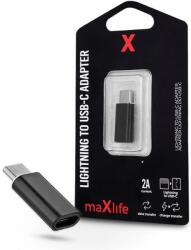 Haffner Lightning USB 2.0 Type C Átalakító Fekete 3cm TF-0127 (TF-0127)