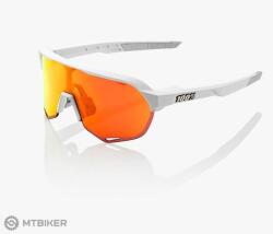 100% % S2 szemüveg, soft tact off white/HiPER red multilayer mirror lens