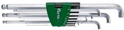 Fortis Set chei hexagonale in L cu cap sferic Fortis, cap mic scurt, 1.5-10mm, 9 piese (4317784729451) - bricolaj-mag Cheie imbus