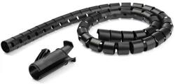 StarTech Kábelkötegelő Fekete 2.5m CMSCOILED4 (CMSCOILED4)