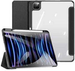 Dux Ducis Toby Smart Case mappa tok légpárnás sarok közepesen ütésálló érintőceruza tartó átlátszó hátlap Apple iPad Pro 13 (2024) fekete (RS157405)