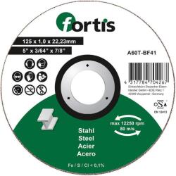Fortis Disc taiere otel Fortis A60T-BF41, 125x22.23x1mm (4317784704267) - bricolaj-mag Disc de taiere