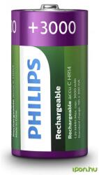 Philips Rechargeable NiMH baby akku (C) 3000mAh 2db (R14B2A300/10)