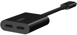 Belkin USB 2.0 Type C Elosztó Fekete 14cm F7U081BTBLK (F7U081BTBLK)