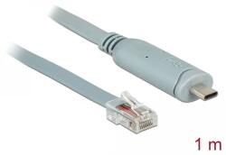 Delock USB 2.0 Type C RJ-45 Átalakító Kék 1m 89893 (89893)