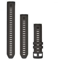 Garmin Instinct 2S óraszíj 20mm grafit szilikon extra hosszú kiegészítő szíjjal (010-13104-00)