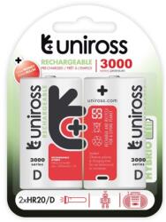 Uniross Hybrio góliát akkumulátor (D) 3000mAh 2db (UH2D3000)