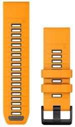 Garmin Óraszíj 26 mm narancs/grafit szilikon (QuickFit) (010-13393-01)