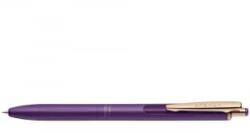 Zebra Zseléstoll 0, 5mm, exkluzív gravírozható lila fém test, új klipsz Grand Sarasa, írásszín kék (66816) (66816)