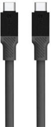Tactical Fat Man USB-C / USB-C töltő- és adatkábel, 1m, szürke - aqua