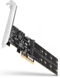 AXAGON PCES-SA4M2 PCIe vezérlő 2x SATA 6G + 2x SATA M. 2 (PCES-SA4M2)