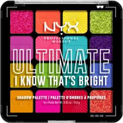 NYX Cosmetics Ultimate Shadow Palette I Know That's Bright 0, 8 g