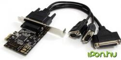 StarTech 2S1P PCI Express Serial Parallel Combo Card with Breakout Cable (PEX2S1P553B)